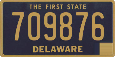 DE license plate 709876