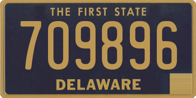 DE license plate 709896