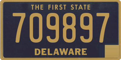 DE license plate 709897