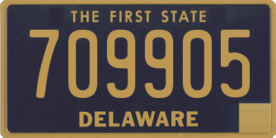 DE license plate 709905