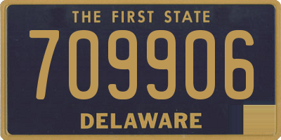 DE license plate 709906