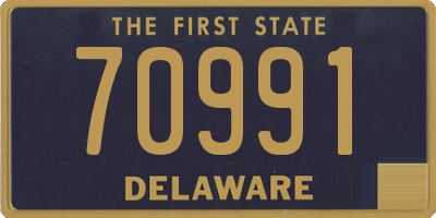 DE license plate 70991