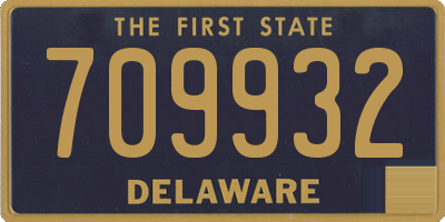 DE license plate 709932