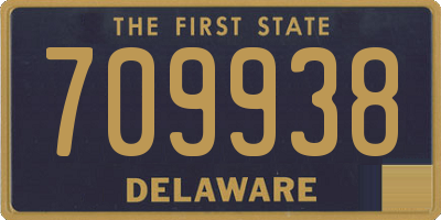 DE license plate 709938