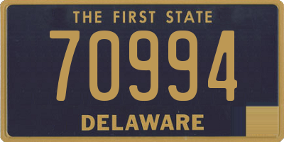 DE license plate 70994