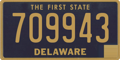 DE license plate 709943