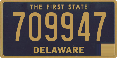 DE license plate 709947