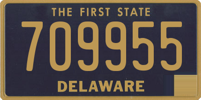 DE license plate 709955