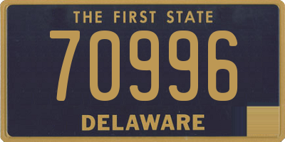 DE license plate 70996