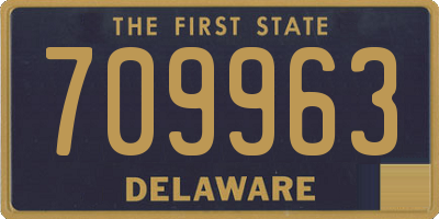 DE license plate 709963