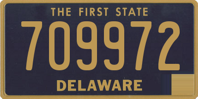 DE license plate 709972