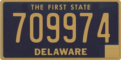 DE license plate 709974