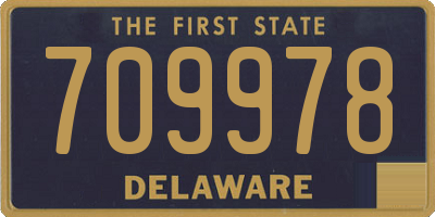 DE license plate 709978