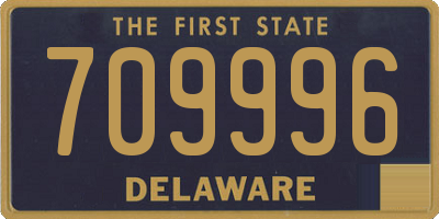 DE license plate 709996