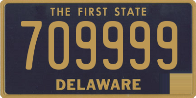 DE license plate 709999