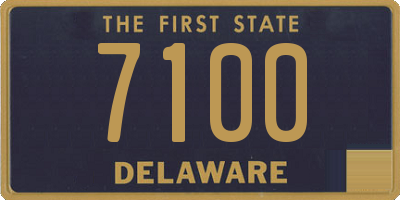 DE license plate 7100