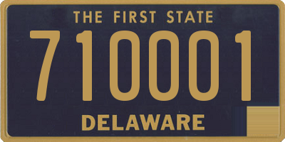DE license plate 710001
