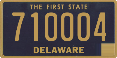 DE license plate 710004