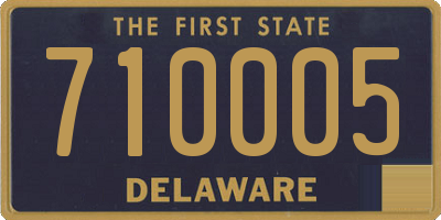 DE license plate 710005
