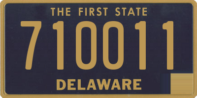 DE license plate 710011