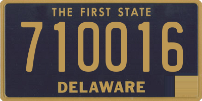 DE license plate 710016
