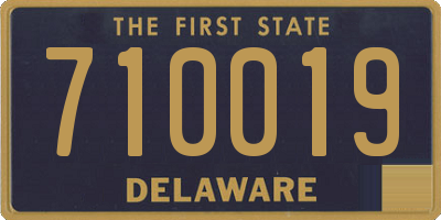 DE license plate 710019