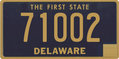 DE license plate 71002