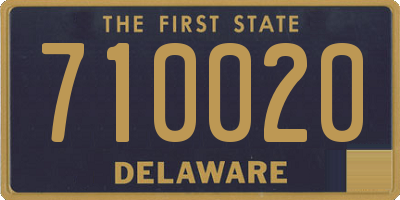 DE license plate 710020