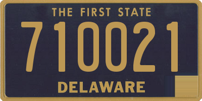 DE license plate 710021