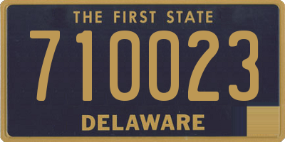 DE license plate 710023