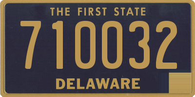DE license plate 710032