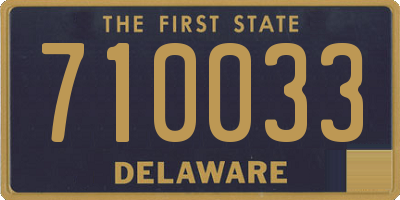 DE license plate 710033