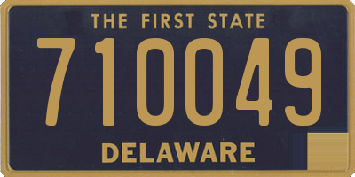 DE license plate 710049