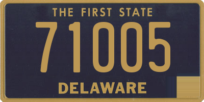 DE license plate 71005