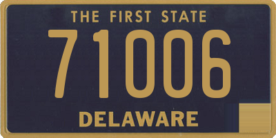 DE license plate 71006