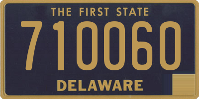 DE license plate 710060