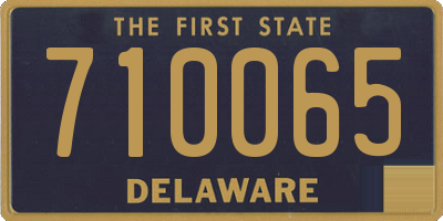 DE license plate 710065