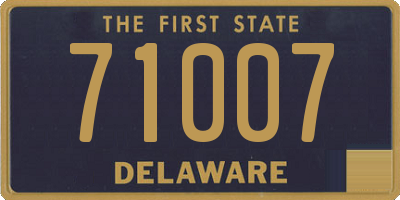 DE license plate 71007