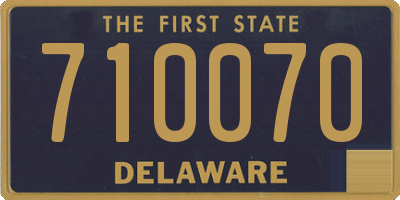 DE license plate 710070
