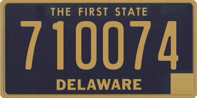 DE license plate 710074
