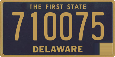 DE license plate 710075