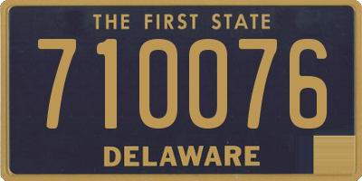 DE license plate 710076