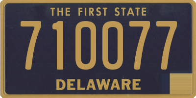 DE license plate 710077