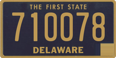 DE license plate 710078