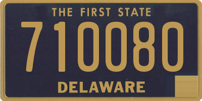 DE license plate 710080