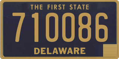 DE license plate 710086