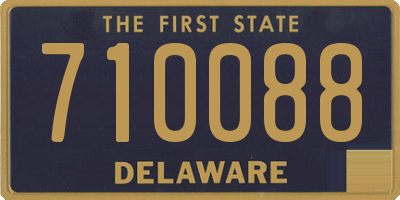 DE license plate 710088