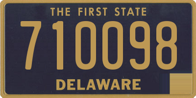 DE license plate 710098