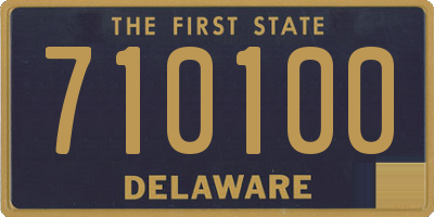 DE license plate 710100