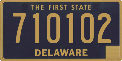 DE license plate 710102